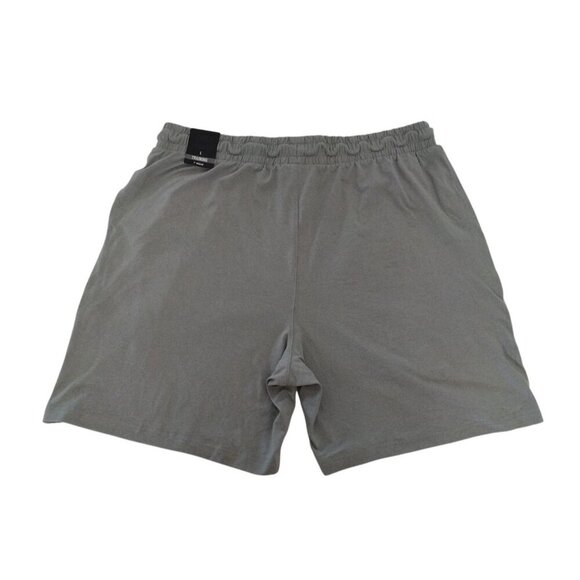 Leg3nd Mens Gray Athletic Training Shorts With Elastic Waistband & Drawstring L. - Picture 2 of 7